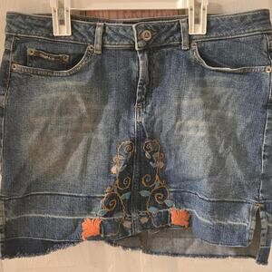 Vintage rampage embroidered denim